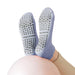 calcetin algodon corto morado antideslizante 3674-3