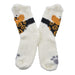calcetin toalla largo perro blanco 4019-2