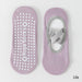 calcetin yoga morado antidesliante invisible elastico 3962-3
