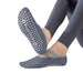 calcetin yoga gris antidesliante invisible elastico 3962-2