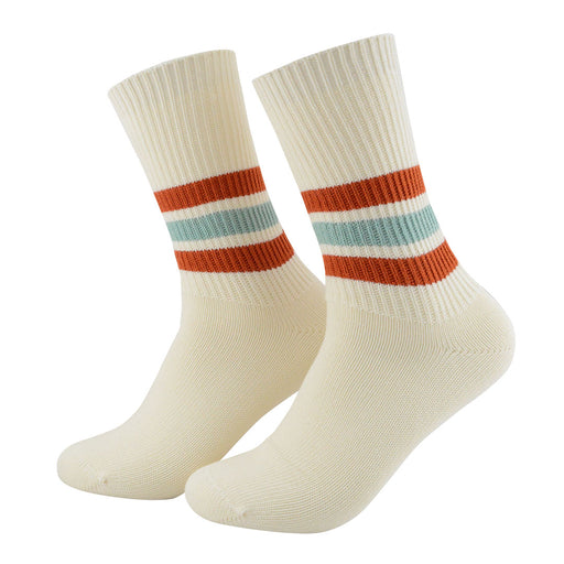 calcetines largos gruesos clasicos 3 rayas colores 