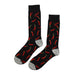 calcetines algodon largo ajies rojo talla 40-45