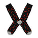 calcetines algodon largo ajies rojo talla 40-45