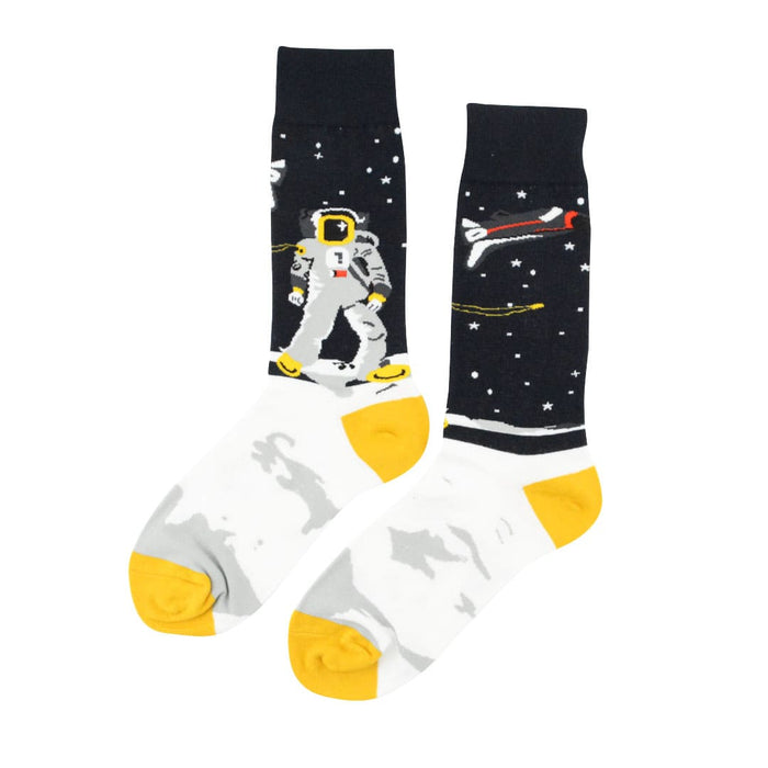 calcetines algodon largo astronauta espacio estrellas nave cohete talla 35-40