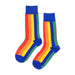 calcetines algodon largo lineas colores talla 35-40