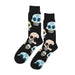 calcetines algodon largos calaveras pintadas huesos talla 40-45