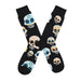 calcetines algodon largos calaveras pintadas huesos talla 40-45
