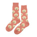 calcetines algodon largos cara  perro poodle 