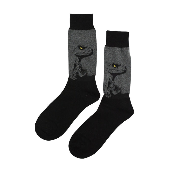 calcetines algodon largos dinosaurio velociraptor talla 40-45