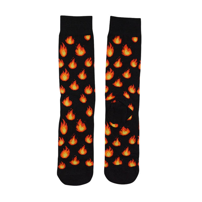calcetines algodon largos llamas fuego talla 35-40
