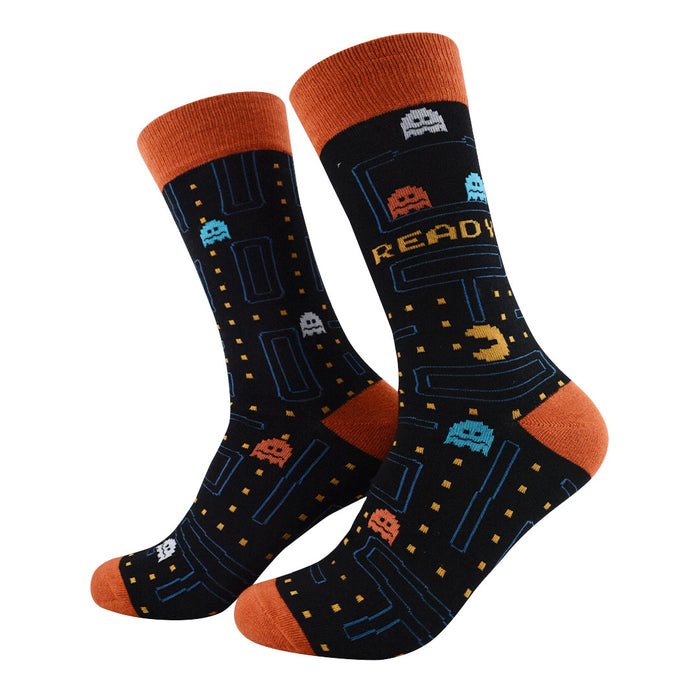 calcetines algodon largos pacman video juego fantasmas talla 40-45