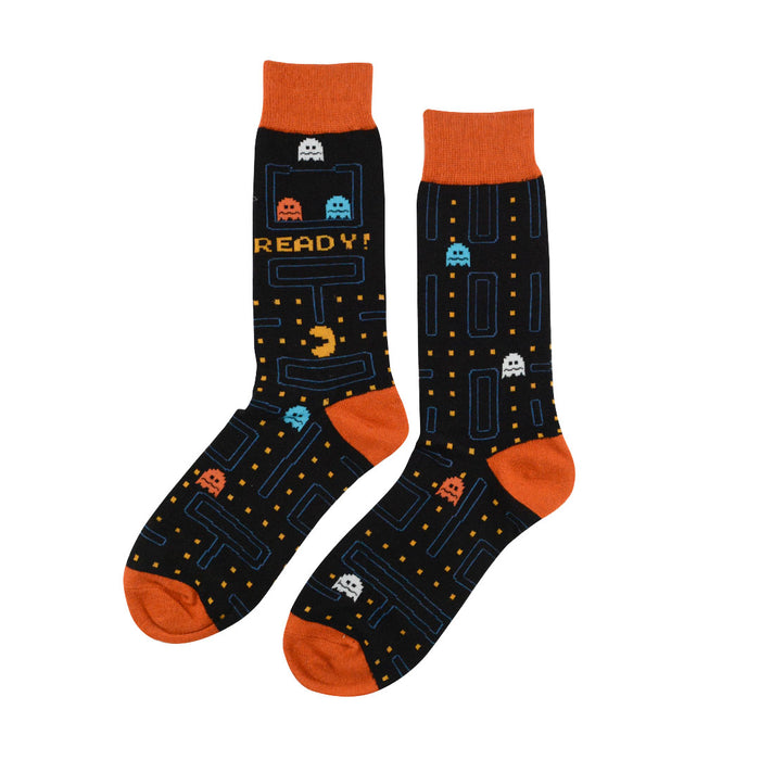 calcetines algodon largos pacman video juego fantasmas talla 40-45