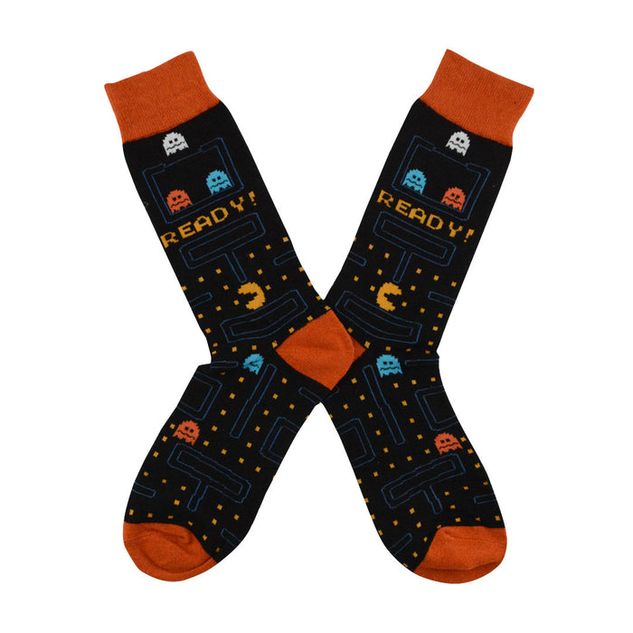 calcetines algodon largos pacman video juego fantasmas talla 40-45