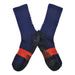 calcetines largo poliester futbol azul 4021-4