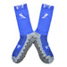 calcetines largos poliester futbol azul 4022-4