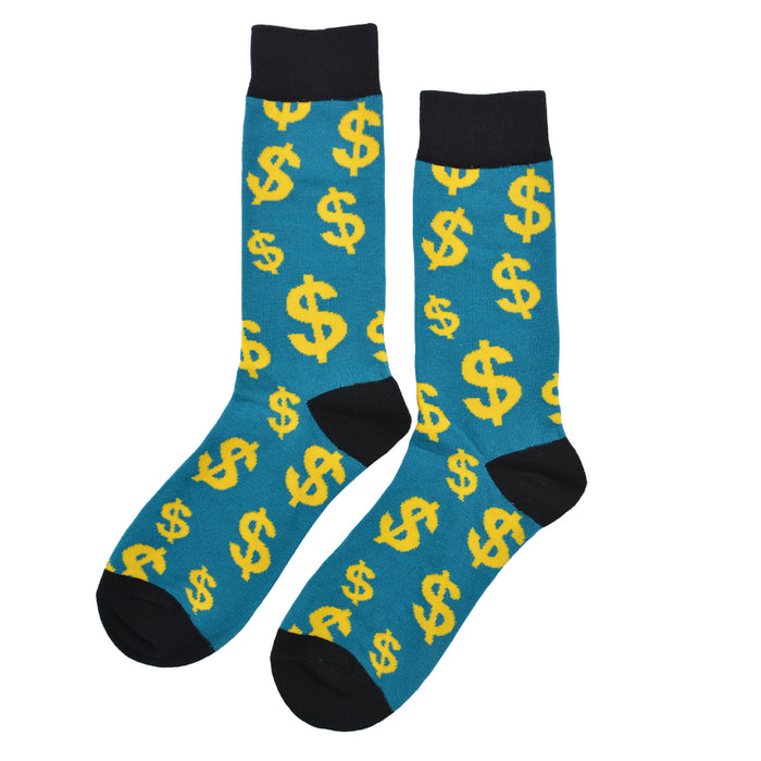 calcetines largos algodon signo dolares 583