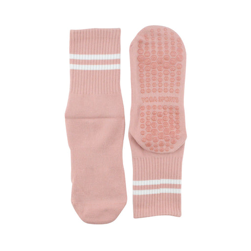 calcetines media caña pierna yoga deportivo antideslizante rosa palo 3673-3_2