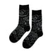 calcetines negros figuras blancas 381-2