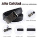 calidad cinturon automatico liso hombre sintetico negro