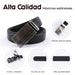 calidad cinturon automatico liso hombre sintetico negro