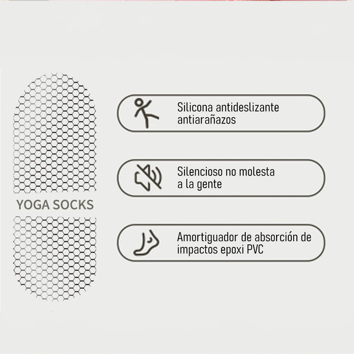 Calcetin yoga invisible negro antideslizante 3962-1