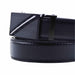 cinturon negro sintetico plomo detalle 4063-10