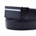 cinturon negro sintetico plomo 4063-12