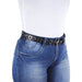 cinturon plateado corazones tacha modelo 3557