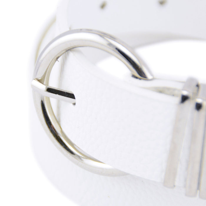 cinturon sintetico blanco texturizado 3353-2