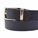 cinturon sintetico liso negro metal dorado 4081-2