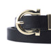cinturon sintetico negro delgado liso 3356-1