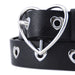 cinturon sintetico negro tachas corazones 3355-1
