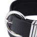 cinturon sintetico negro texturizado 3353-1