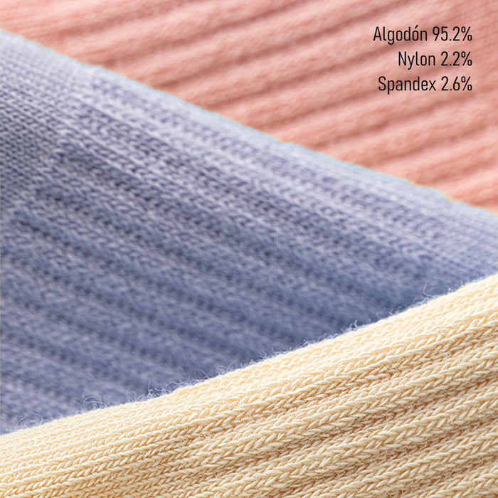 Colores Calcetin algodon largo 2 rayas 4093 