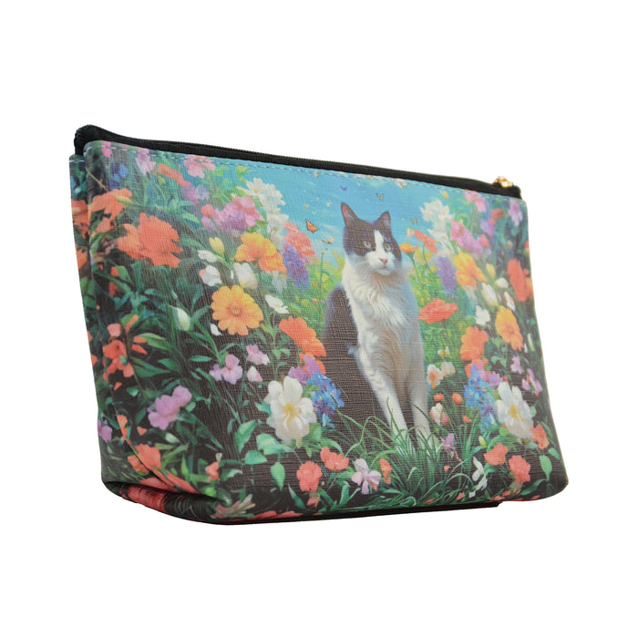 cosmetiquero gato jardin blanco negro 3896-3