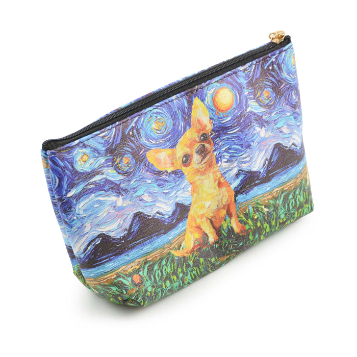 cosmetiquero perro Van Gogh pintura arte chihuahua 4050-8