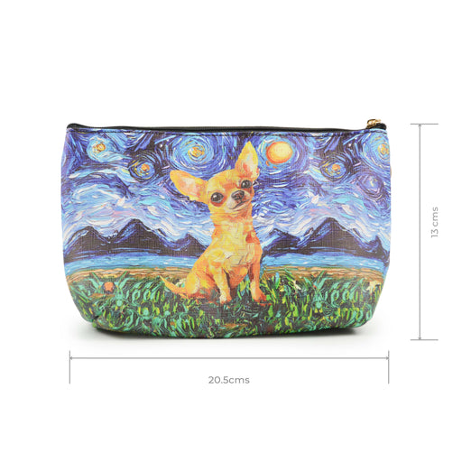 cosmetiquero perro Van Gogh pintura arte chihuahua 4050-8