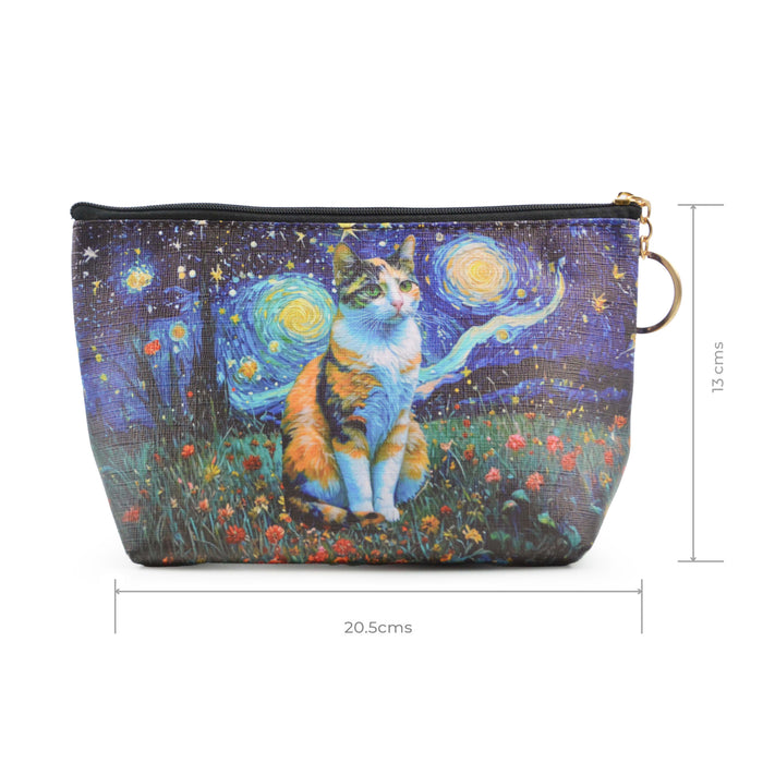 cosmetiquero perro Van Gogh pintura arte noche calico 4051-4