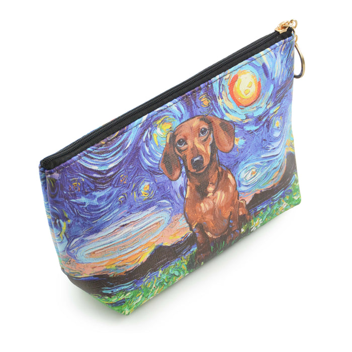cosmetiquero perro Van Gogh pintura arte salchicha cafe 4050-12