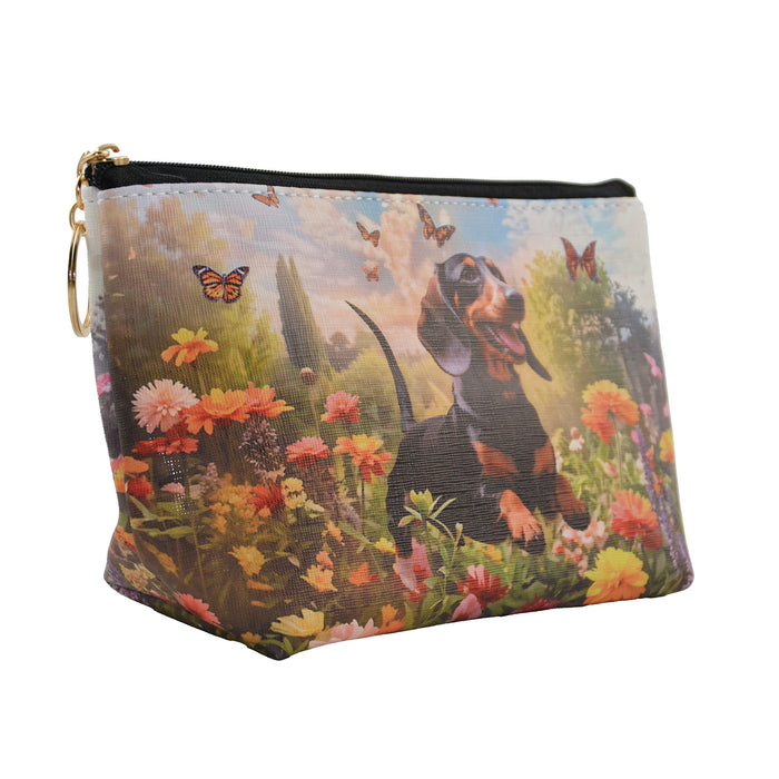 cosmetiquero perro jardin salchicha negro 3987-3