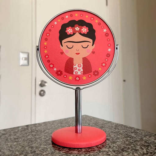 espejo pedestal frida khalo mesa Durazno portada