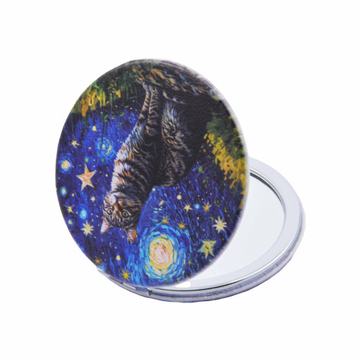 espejo vidrio metal gatos noche estrellada 4072-32 Romano