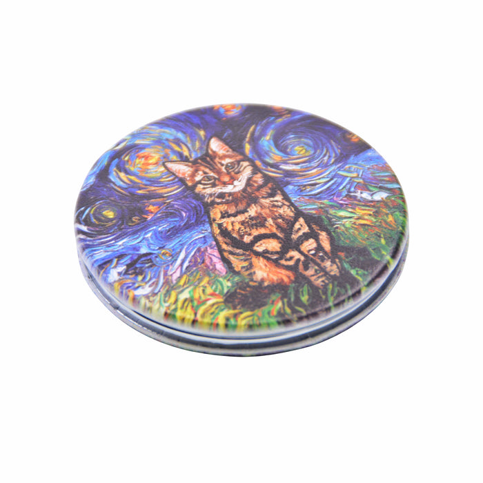 espejo vidrio metal gatos van gogh 4072-29 Romano