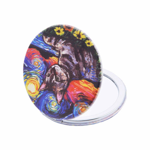 espejo vidrio metal gatos van gogh 4072-26 acostado