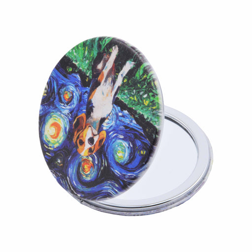 espejo vidrio metal perros van gogh 4072-11 beagle