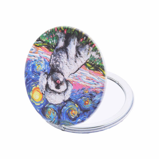 espejo vidrio metal perros van gogh 4072-3 poodle