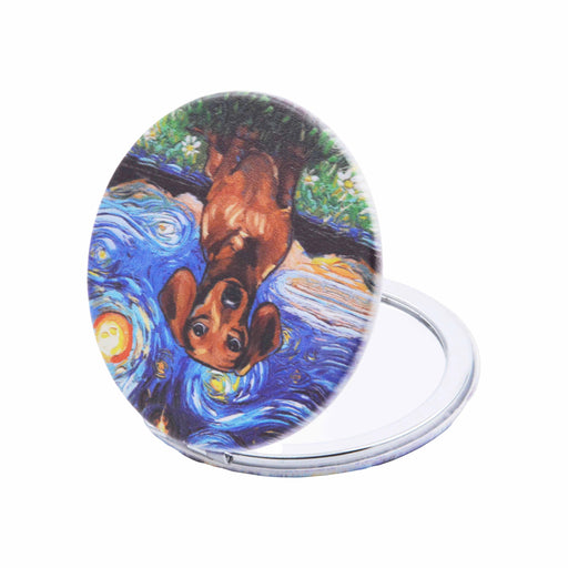 espejo vidrio metal perros van gogh 4072-8 salchicha cafe