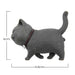 gato iman imanes gris plastico dimensiones