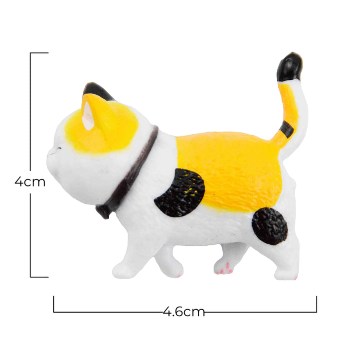 gato iman imanes negro blanco amarillo plastico dimensiones