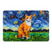 individual mesa mouse pad gato rubio van gogh arte pintura 